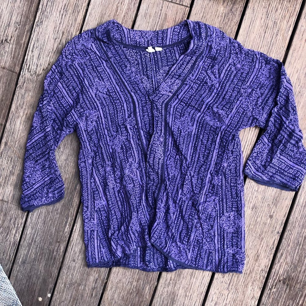MOVING SALE! Roxy Purple Patterned Kimono
